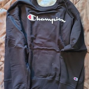 Champion Crewneck, Large, Black